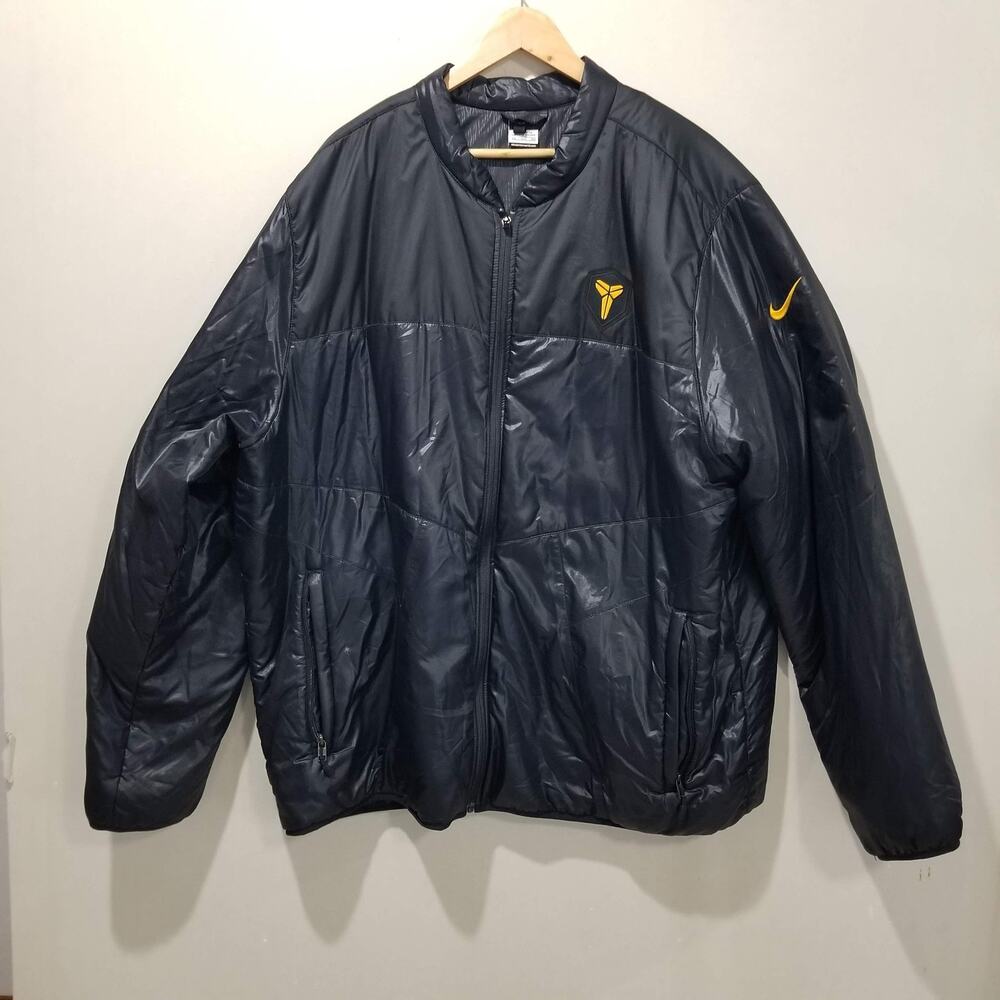 Nike Kobe Jacket Mens 3XL Black Insulated Full Zip Basketball Mamba Coat